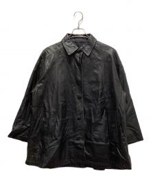 Christian Dior Sports（クリスチャン ディオールスポーツ）の古着「レザージャケット」｜ブラック