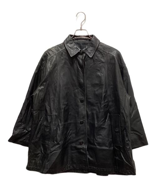Christian Dior Sports（クリスチャン ディオールスポーツ）Christian Dior Sports (クリスチャン ディオールスポーツ) レザージャケット ブラック サイズ:Mの古着・服飾アイテム