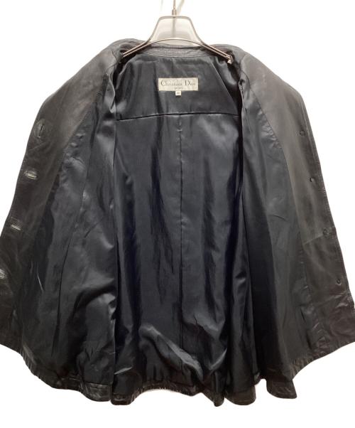 Christian Dior Sports（クリスチャン ディオールスポーツ）Christian Dior Sports (クリスチャン ディオールスポーツ) レザージャケット ブラック サイズ:Mの古着・服飾アイテム