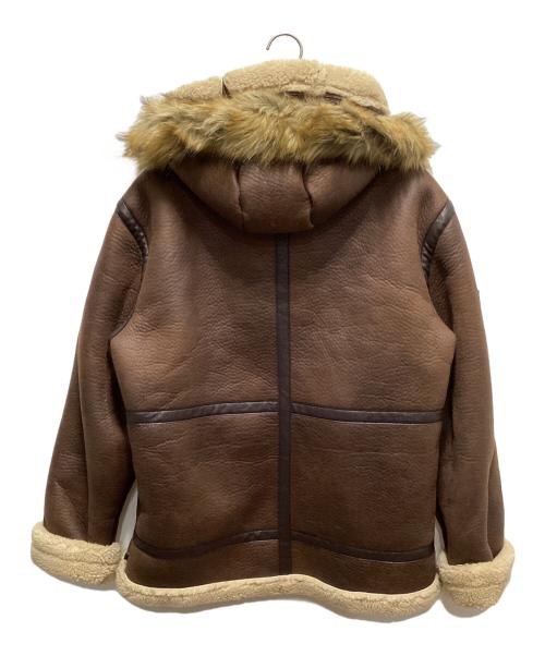 TOP GUN（トップガン）TOP GUN (トップガン) Wool PU Shearling Jacket/フェイクムートンジャケット ブラウン サイズ:Lの古着・服飾アイテム