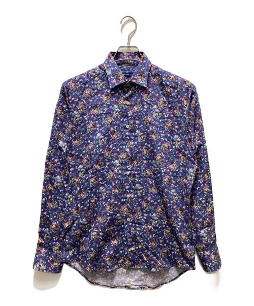 ETRO（エトロ）ETRO (エトロ) 花柄シャツ ブルー サイズ:38の古着・服飾アイテム