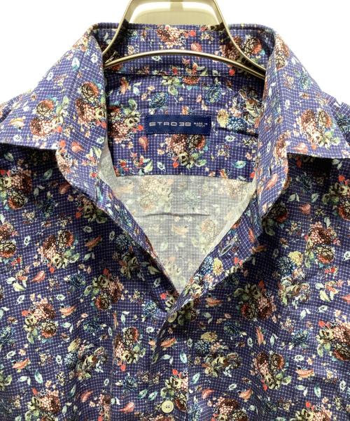 ETRO（エトロ）ETRO (エトロ) 花柄シャツ ブルー サイズ:38の古着・服飾アイテム