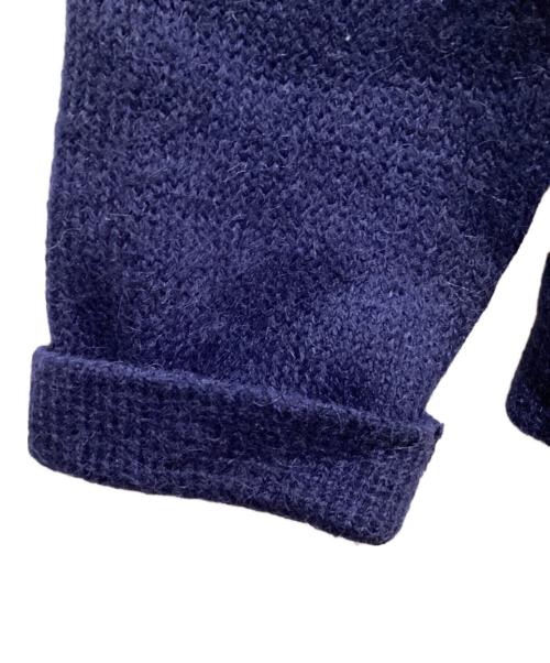 GIORGIO ARMANI（ジョルジオアルマーニ）GIORGIO ARMANI (ジョルジオアルマーニ) アルパカブレンドニットジャケット ネイビー サイズ:52の古着・服飾アイテム