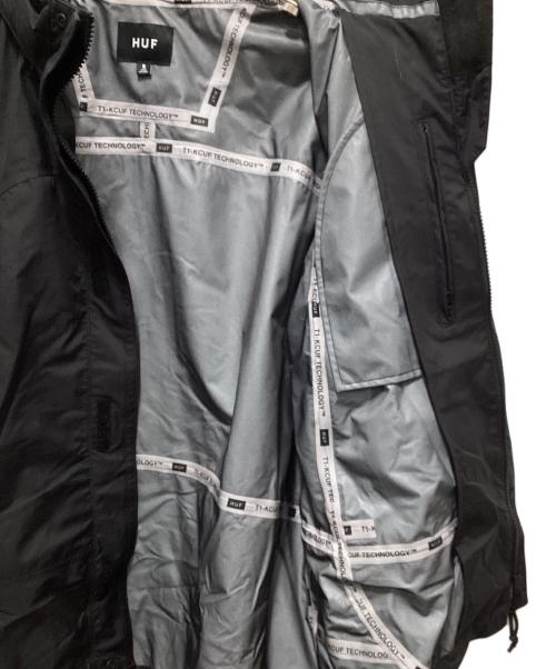 HUF（ハフ）HUF (ハフ) OG LOGO 3LAYER SHELL JACKET ブラック サイズ:Sの古着・服飾アイテム