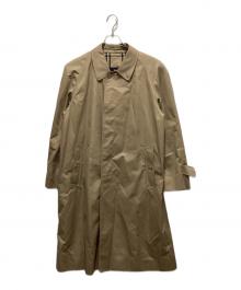 BURBERRY（バーバリー）の古着「裏ノバチェックステンカラーコート」｜ベージュ