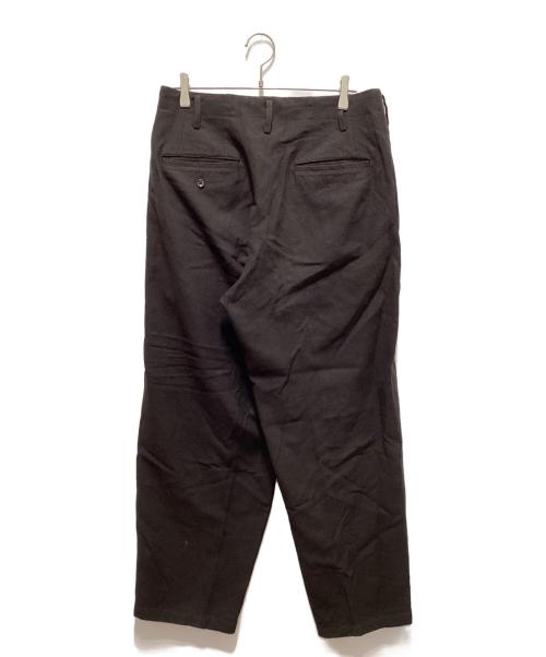 Y's for men（ワイズフォーメン）Y'S for men (ワイズフォーメン) リネン混ワイドパンツ ブラウン サイズ:3の古着・服飾アイテム