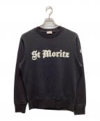 MONCLERモンクレール）の古着「フロントロゴスウェット」｜ブラック