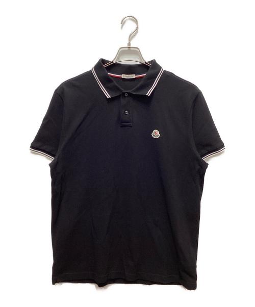 MONCLER（モンクレール）MONCLER (モンクレール) ポロシャツ ブラック サイズ:XLの古着・服飾アイテム