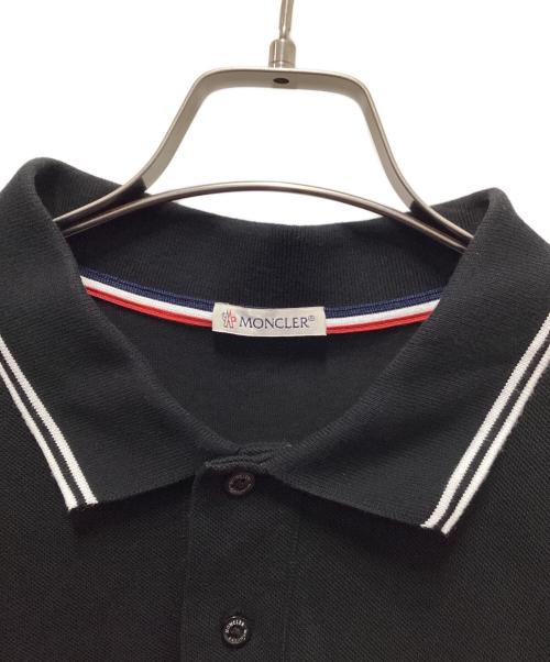 MONCLER（モンクレール）MONCLER (モンクレール) ポロシャツ ブラック サイズ:XLの古着・服飾アイテム