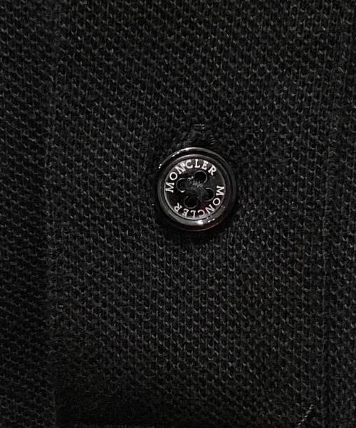 MONCLER（モンクレール）MONCLER (モンクレール) ポロシャツ ブラック サイズ:XLの古着・服飾アイテム