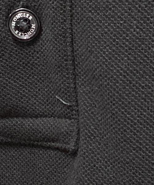 MONCLER（モンクレール）MONCLER (モンクレール) ポロシャツ ブラック サイズ:XLの古着・服飾アイテム