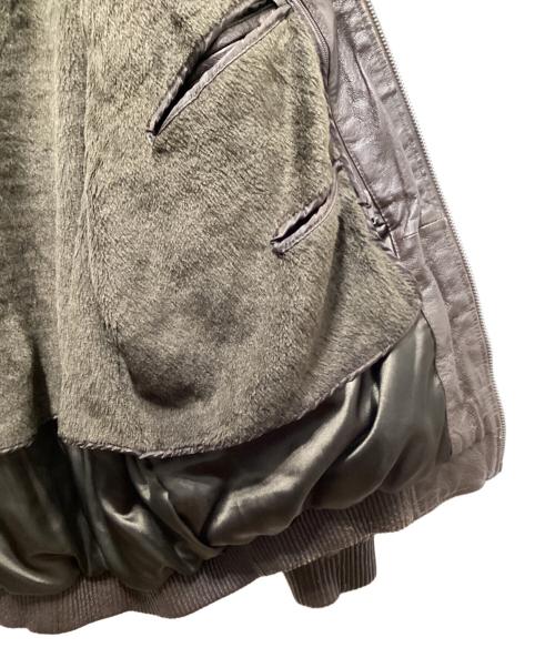 BROOKLYN BOMBER（ブルックリン ボンバー）BROOKLYN BOMBER (ブルックリン ボンバー) レザーブルゾン ブラウン サイズ:2XLの古着・服飾アイテム