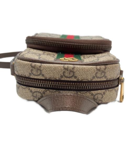 GUCCI（グッチ）GUCCI (グッチ) オフィディア ミニショルダーバッグ ブラウンの古着・服飾アイテム