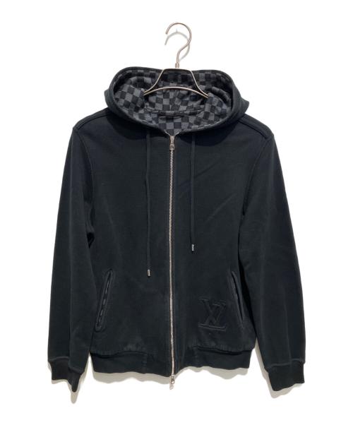 LOUIS VUITTON（ルイ ヴィトン）LOUIS VUITTON (ルイ ヴィトン) ダミエジップパーカー ブラック サイズ:XSの古着・服飾アイテム