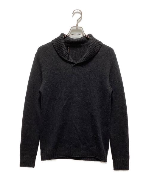LOUIS VUITTON（ルイ ヴィトン）LOUIS VUITTON (ルイ ヴィトン) シルク混ショールカラーニット グレー サイズ:XSの古着・服飾アイテム