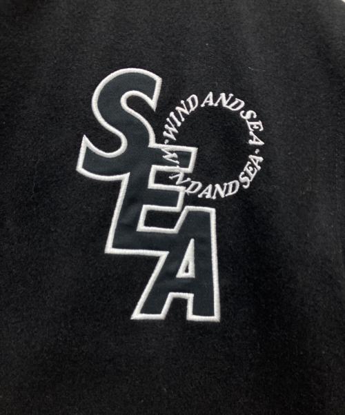 WIND AND SEA（ウィンダンシー）WIND AND SEA (ウィンダンシー) ロゴワッペン バーシティ ジャケット ブラック サイズ:XLの古着・服飾アイテム