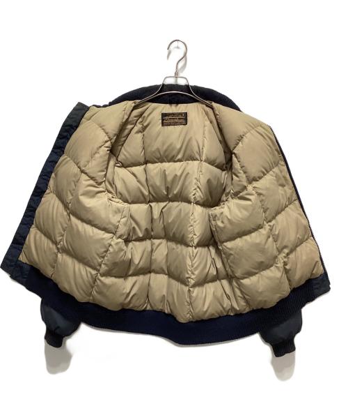 Eddie Bauer（エディーバウアー）Eddie Bauer (エディーバウアー) リブダウンジャケット ネイビー サイズ:不明の古着・服飾アイテム
