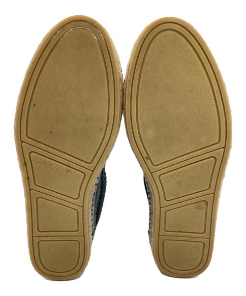 JIMMY CHOO（ジミーチュウ）JIMMY CHOO (ジミーチュウ) クロコ型押しエスパドリーユ グリーン サイズ:42の古着・服飾アイテム
