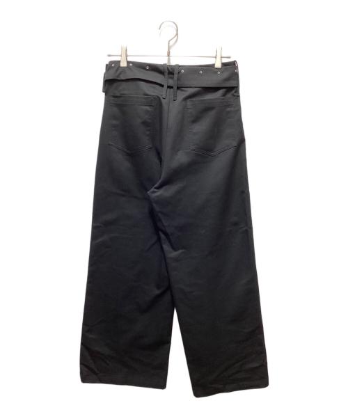 sairenssei（サイレンセイ）sairenssei (サイレンセイ) WIDE-BELT PLEATED PANTS ブラック サイズ:Mの古着・服飾アイテム