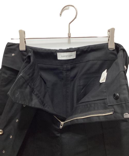 sairenssei（サイレンセイ）sairenssei (サイレンセイ) WIDE-BELT PLEATED PANTS ブラック サイズ:Mの古着・服飾アイテム