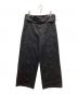 sairenssei（サイレンセイ）の古着「WIDE-BELT PLEATED PANTS」｜ブラック