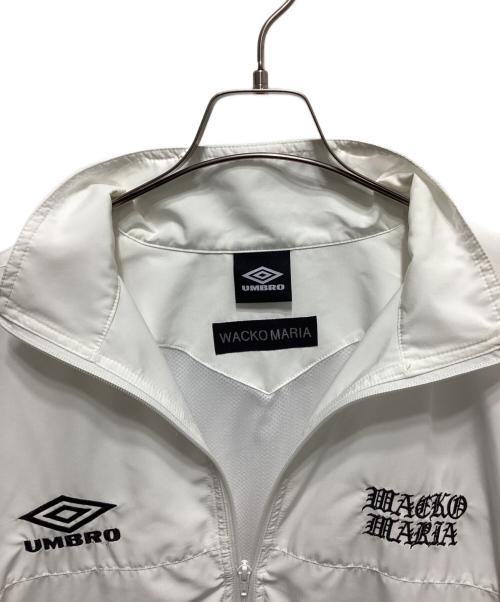UMBRO（アンブロ）UMBRO (アンブロ) WACKO MARIA (ワコマリア) NYLON TRACK JACKET ホワイト サイズ:Ｌの古着・服飾アイテム
