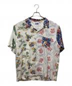 BEAMS×Sun Surfビームス×サンサーフ）の古着「別注クレイジー アロハシャツ」｜ホワイト