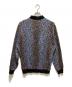 WACKO MARIA (ワコマリア) LEOPARD KNIT POLO SHIRT ブラック×ブルー サイズ:XL：18000円