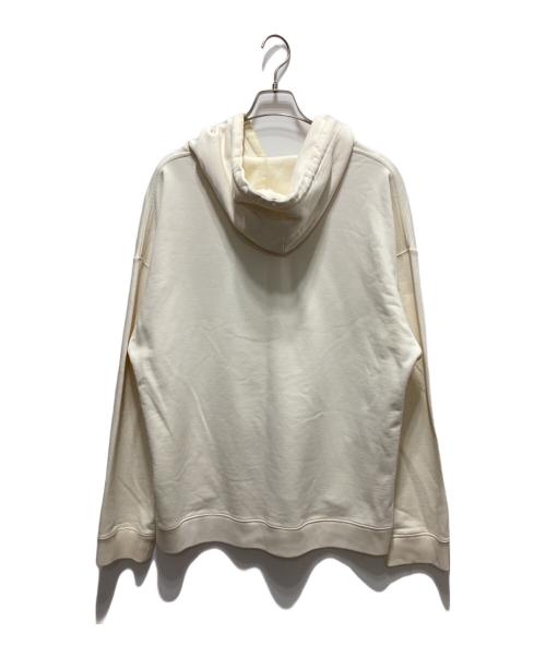 LOEWE（ロエベ）LOEWE (ロエベ) アナグラムレザーパッチフーディー アイボリー サイズ:ＸＬの古着・服飾アイテム