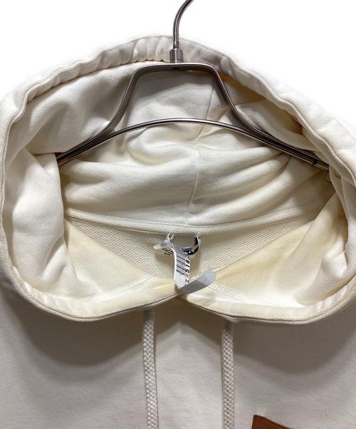 LOEWE（ロエベ）LOEWE (ロエベ) アナグラムレザーパッチフーディー アイボリー サイズ:ＸＬの古着・服飾アイテム