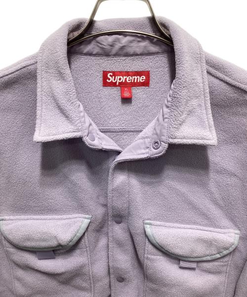 SUPREME（シュプリーム）Supreme (シュプリーム) POLARTEC SHIRT パープル サイズ:XLの古着・服飾アイテム