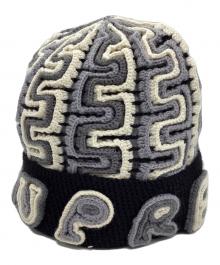 SUPREME（シュプリーム）の古着「YARN APPLIQUE BEANIE」｜ブラック