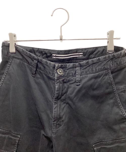 STONE ISLAND（ストーンアイランド）STONE ISLAND (ストーンアイランド) ガーメントダイストレッチカーゴパンツ ブラック サイズ:W29の古着・服飾アイテム