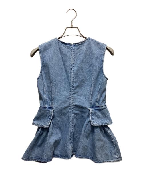 THE TOE（ザ・トゥー）THE TOE (ザ・トゥー) ペリクレスペプラムトップス インディゴ サイズ:Ｓの古着・服飾アイテム