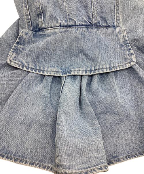 THE TOE（ザ・トゥー）THE TOE (ザ・トゥー) ペリクレスペプラムトップス インディゴ サイズ:Ｓの古着・服飾アイテム