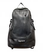 SUPREMEシュプリーム）の古着「Leather Backpack」｜ブラック