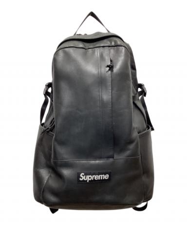 ※専用　Supreme Leather Backpack Black 23AW 中古・古着通販】Supreme (シュプリーム) Leather Backpack ブラック