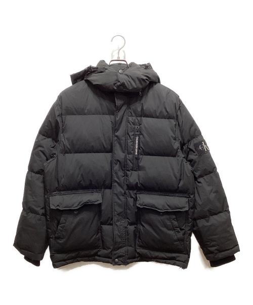 Calvin Klein Jeans（カルバンクラインジーンズ）Calvin Klein Jeans (カルバンクラインジーンズ) ダウンジャケット ブラック サイズ:Sの古着・服飾アイテム