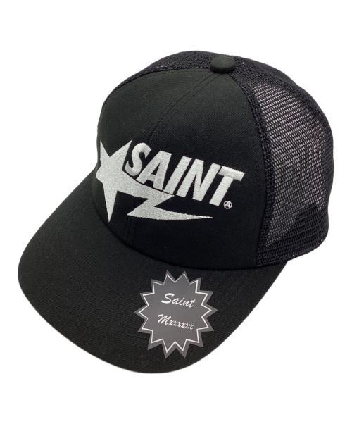 SAINT MICHAEL（セントマイケル）SAINT MICHAEL (セントマイケル) A BATHING APE (アベイシングエイプ) BAPE MESH CAP ブラックの古着・服飾アイテム