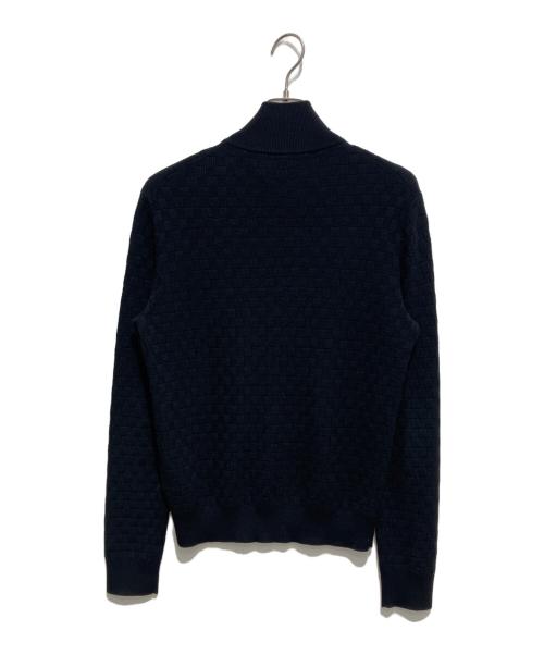 LOUIS VUITTON（ルイ ヴィトン）LOUIS VUITTON (ルイ ヴィトン) ダミエ コットンウール ZIP カーディガン ブラック サイズ:ＸＳの古着・服飾アイテム