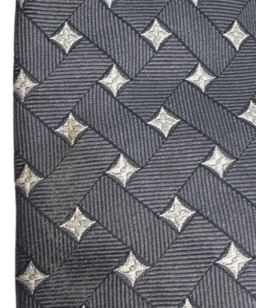 LOUIS VUITTON（ルイ ヴィトン）LOUIS VUITTON (ルイ ヴィトン) シルクダイヤ柄ネクタイ ネイビー サイズ:表記なしの古着・服飾アイテム