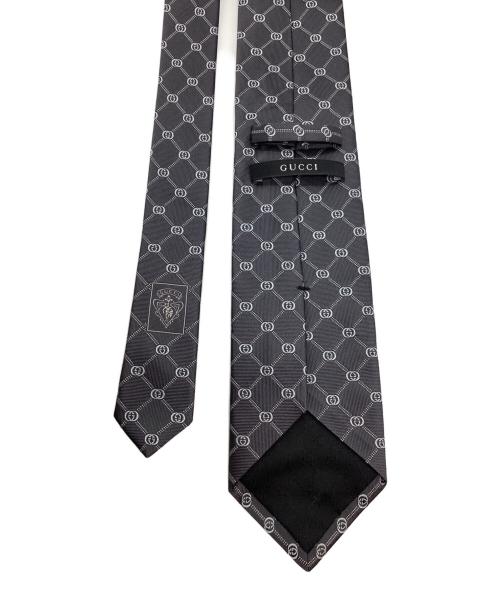 GUCCI（グッチ）GUCCI (グッチ) GG柄シルクネクタイ グレー サイズ:表記なしの古着・服飾アイテム