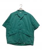 kolor/BEACONカラービーコン）の古着「YLON OVER DYE S／S SHIRT」｜グリーン