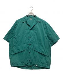 kolor/BEACON（カラービーコン）の古着「YLON OVER DYE S／S SHIRT」｜グリーン