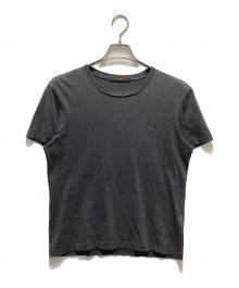 LOUIS VUITTON（ルイ ヴィトン）の古着「サークルLV刺繍入り クルーネック半袖Tシャツ」｜グレー
