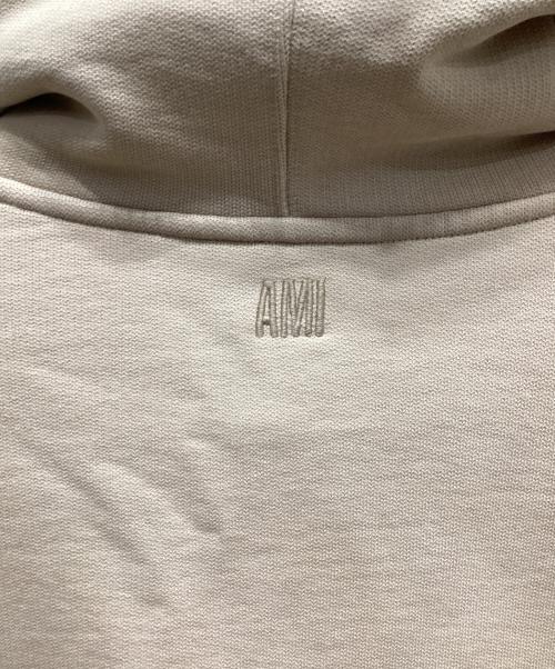 AMI PARIS（アミ パリス）AMI PARIS (アミ パリス) ハートロゴ刺繍パーカー ベージュ サイズ:Ｓの古着・服飾アイテム