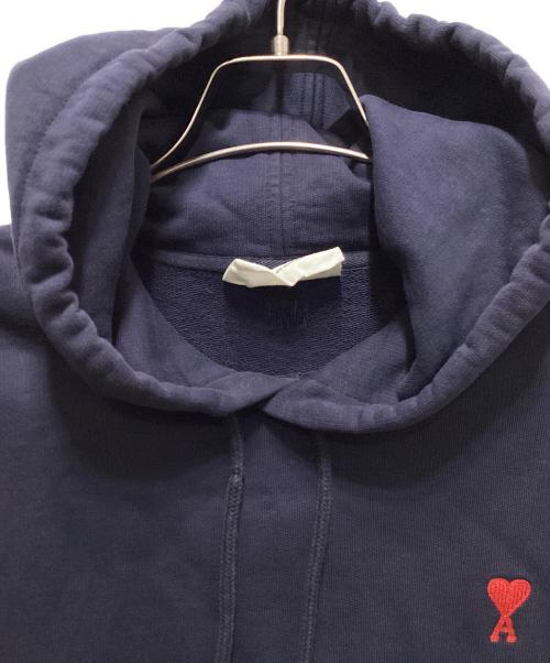AMI PARIS（アミ パリス）AMI PARIS (アミ パリス) Ami de Coeur HOODIE ネイビー サイズ:Ｓの古着・服飾アイテム