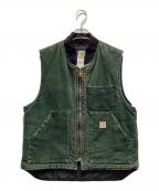 CarHarttカーハート）の古着「Duck Work Vest」｜グリーン