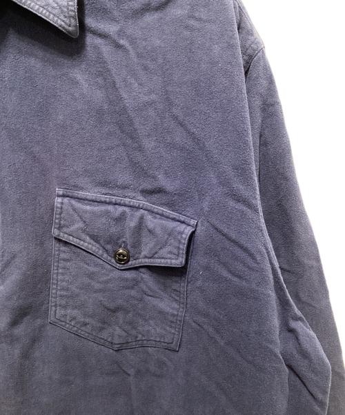 RRL（ダブルアールエル）RRL (ダブルアールエル) ハーフジップシャツ ネイビー サイズ:Ｌの古着・服飾アイテム