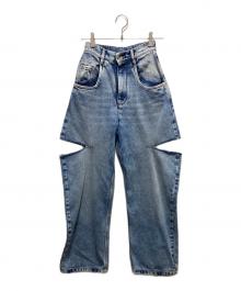 Maison Margiela（メゾンマルジェラ）の古着「SLASH DETAIL DENIM PANTS」｜インディゴ